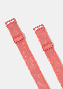 2-Piece Floral Print Bra Straps