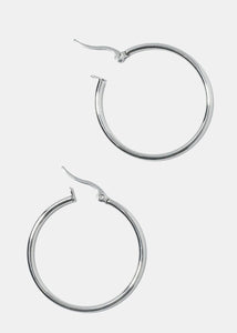 2-Pair Elephant & Hoop Earrings
