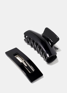 2-Piece Jaw & Snap Hair Clips
