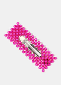 2-Piece Beaded Open Rectangle Snap Clip