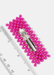 2-Piece Beaded Open Rectangle Snap Clip