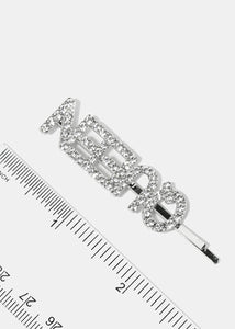 2 Piece Rhinestone "QUEEN" Hair Pins