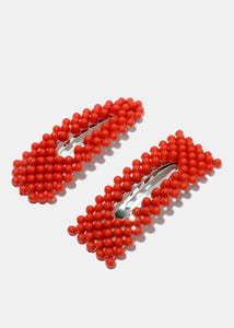 2-Piece Open Beaded Hair Pins