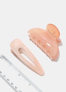2-Piece Hair Pin & Jaw Hair Clip
