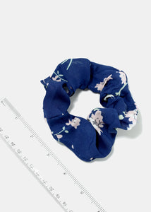 2-Piece Flower Print Scrunchies