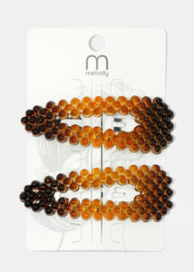 2-Piece Dotted Snap Clips
